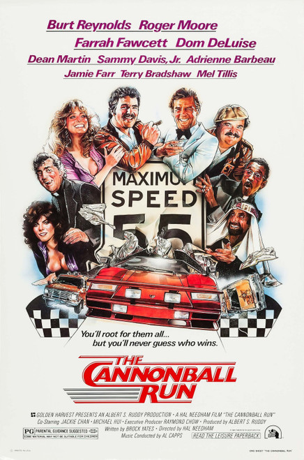 The Cannonball Run (1981)_1 Poster Canvas Movie Film Print A0 A1 A2 A3 A4 A5 A6