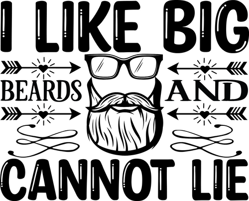 I like big beards and cannot lie Poster Canvas Movie Film Print A0 A1 A2 A3 A4 A