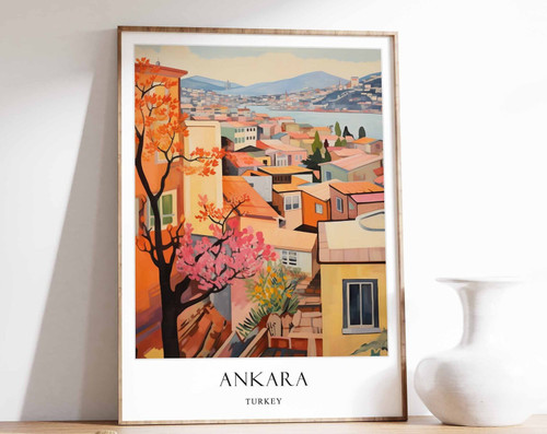 4_Ankara Poster, Turkey Poster, Travel Poster, Ankara Travel, Cityscape Poster,