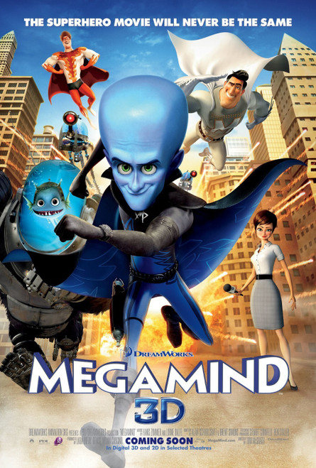Megamind (2010)_10 Poster Canvas Movie Film Print A0 A1 A2 A3 A4 A5 A6 Art Wall