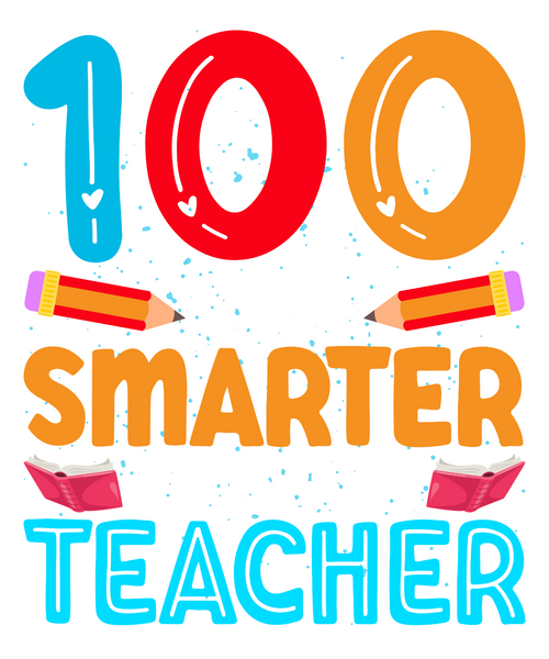 100 days Smarter just ask my teacher-01 Poster Canvas Movie Film Print A0 A1 A2