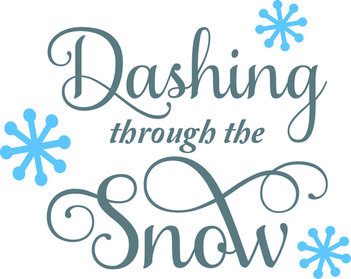Dashing Through The Snow Custom Made Poster Canvas Print A0 A1 A2 A3 A4 A5 A6 Ar