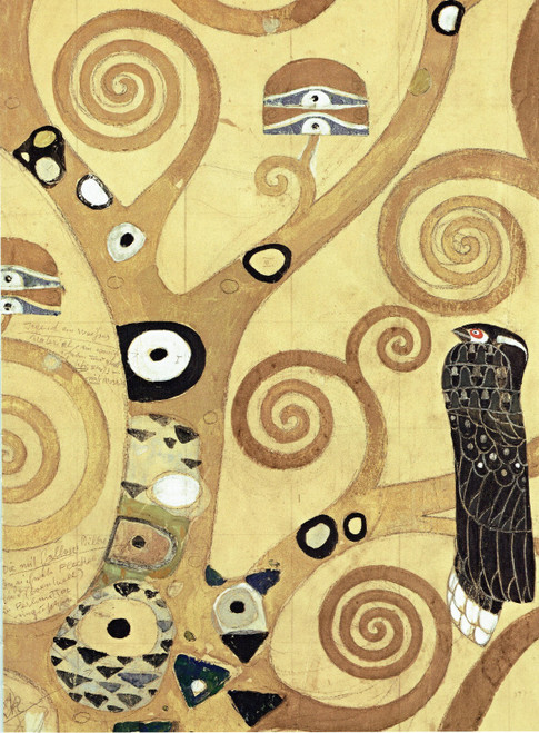 Gustav Klimt - Detail of Stoclet Frieze 1910 p2 Poster Canvas Movie Film Print A
