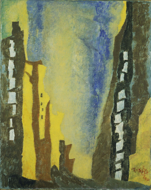Lyonel Feininger - Manhattan, I Poster Canvas Print Art Painting Decor Reprint w