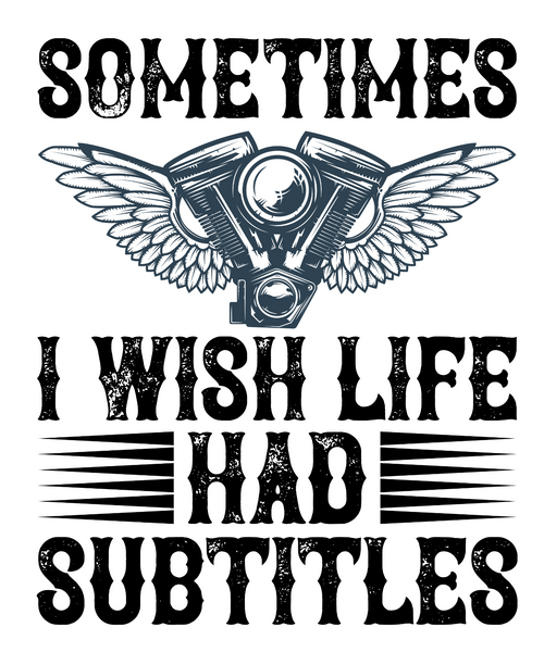 Sometimes I wish life had subtitles-01 Poster Personalized Canvas Movie Film Pri