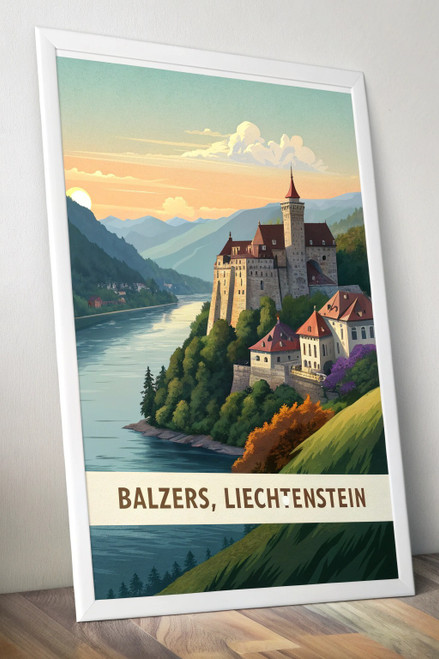 Charming Balzers, Liechtenstein - Exquisite Travel Poster Art Print Poster Movie