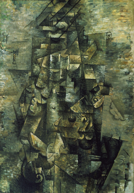 Georges Braque - Man with a Guitar Poster Canvas Movie Film Print A0 A1 A2 A3 A4