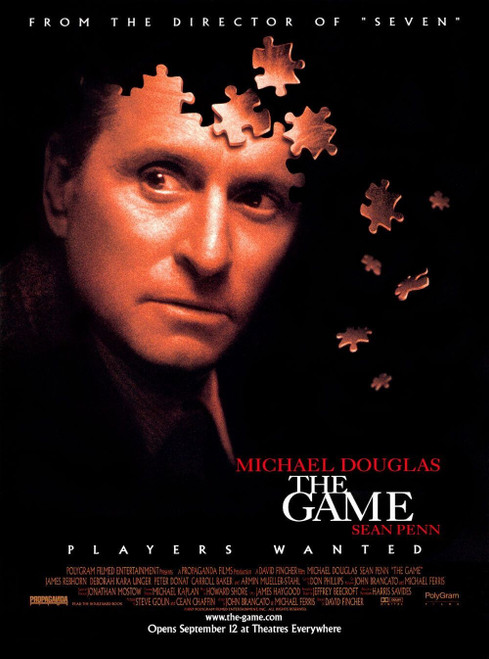 The Game (1997)_0 Poster Canvas Movie Film Print A0 A1 A2 A3 A4 A5 A6 Art Wall D