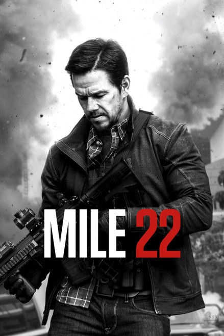 Mile 22 ver2 Poster Canvas Movie Film Print A0 A1 A2 A3 A4 A5 A6 Art Wall Decor