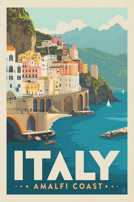Italy Retro Classic Travel Poster (80) Poster Canvas Travel Holiday Trip Print T
