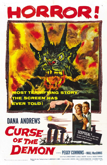 Curse Of Demon 01 Poster Canvas Print Art Painting Decor Reprint wall A0 A1 A2 A