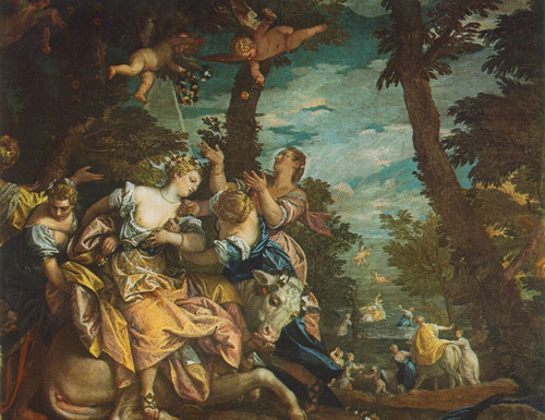 Veronese_The_Rape_of_Europe Poster Canvas Movie Film Print A0 A1 A2 A3 A4 A5 A6