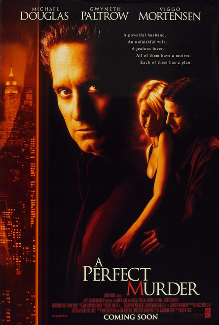 A Perfect Murder (1998)_1 Movie Film Poster Canvas iconic design