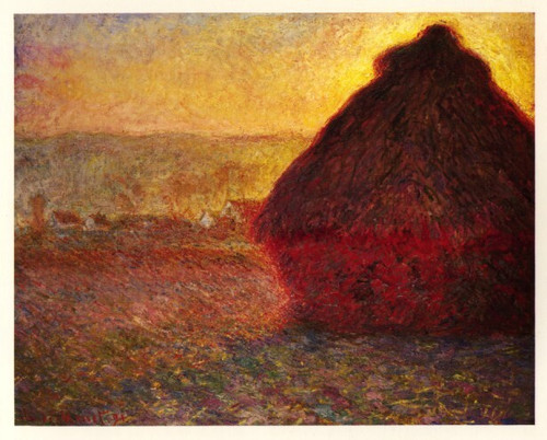 MONET-Claude-1891-Meule1 Poster Canvas Movie Film Print A0 A1 A2 A3 A4 A5 A6 Art