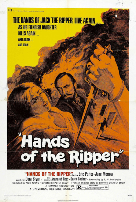 Hands Of Ripper 01 Poster Canvas Movie Film Print A0 A1 A2 A3 A4 A5 A6 Art Wall