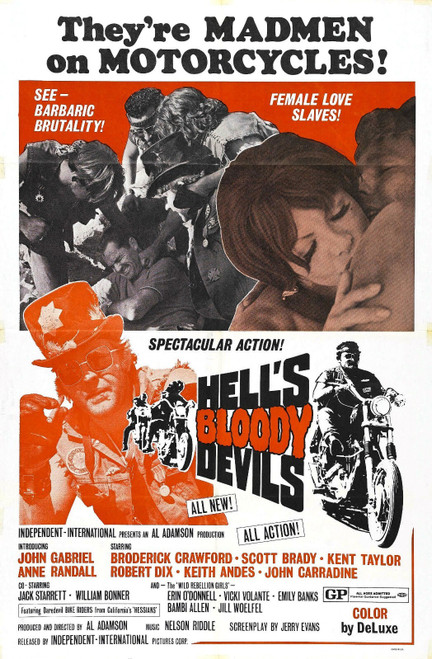 Hells Bloody Devils 01 Poster Canvas Movie Film Print A0 A1 A2 A3 A4 A5 A6 Art W