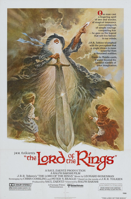 The Lord of the Rings (1978)_1 Poster Canvas Movie Film Print A0 A1 A2 A3 A4 A5
