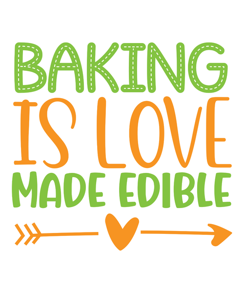 Baking is Love Made Edible-01 (3) Poster Canvas Movie Film Print A0 A1 A2 A3 A4