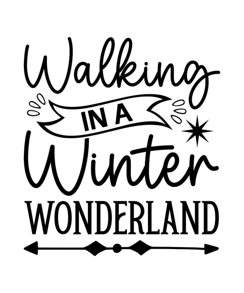 Walking in a Winter Wonderland-01 Poster Canvas Movie Film Print A0 A1 A2 A3 A4