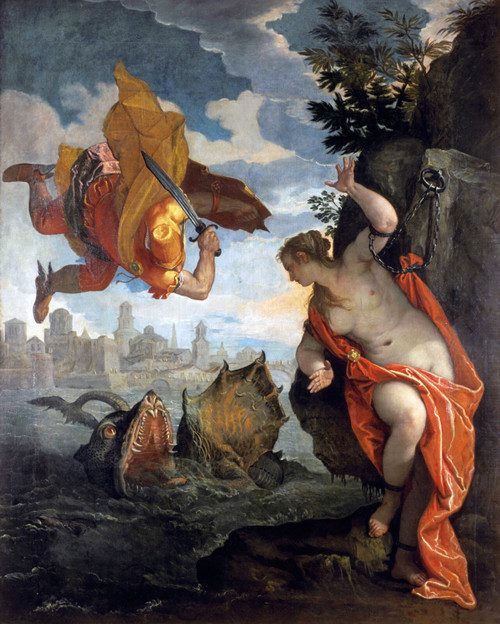 Veronese - Persée rennes Poster Canvas Movie Film Print A0 A1 A2 A3 A4 A5 A6 Art