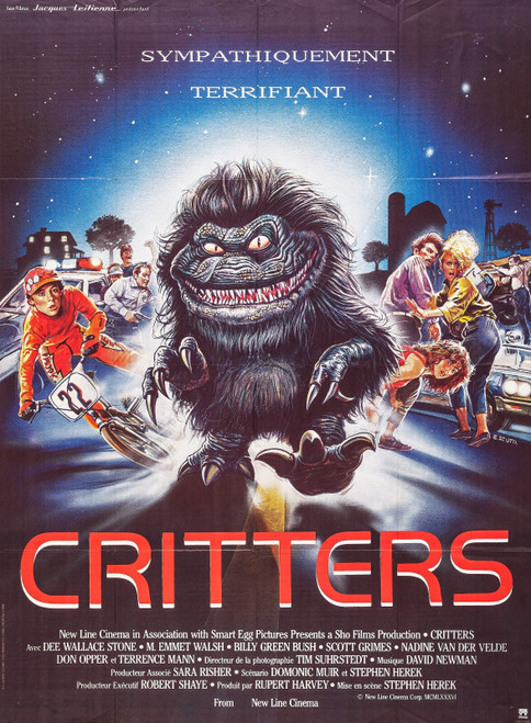 Critters (1986)_4 Movie Film Poster Canvas iconic design