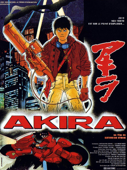 Akira 02 Poster Canvas Movie Film Print A0 A1 A2 A3 A4 A5 A6 Art Wall Decoration