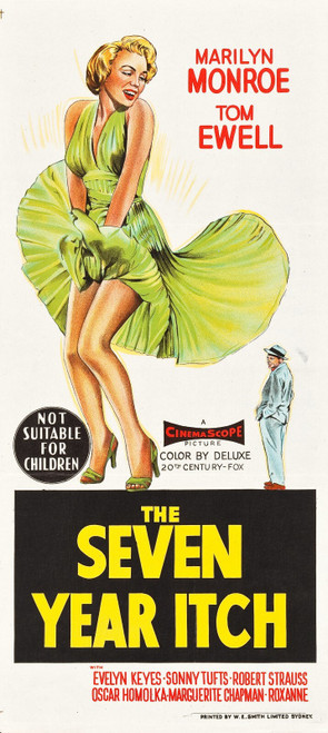 The Seven Year Itch (1955)_7 Poster Canvas Movie Film Print A0 A1 A2 A3 A4 A5 A6