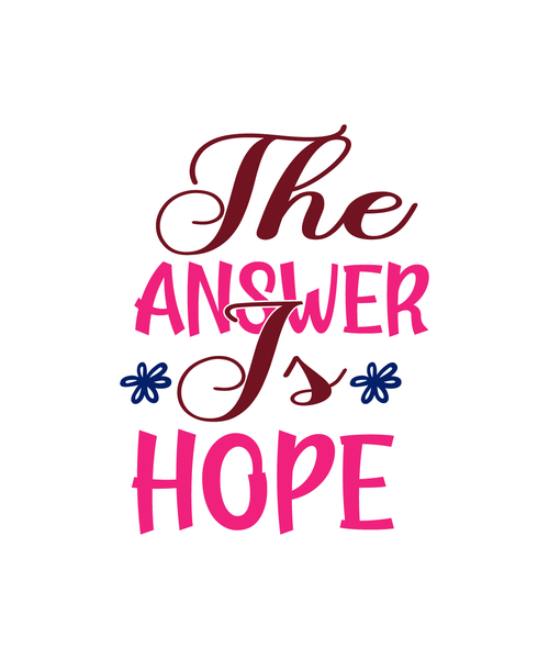 The Answer Is Hope-01 Poster Canvas Movie Film Print A0 A1 A2 A3 A4 A5 A6 Art Wa