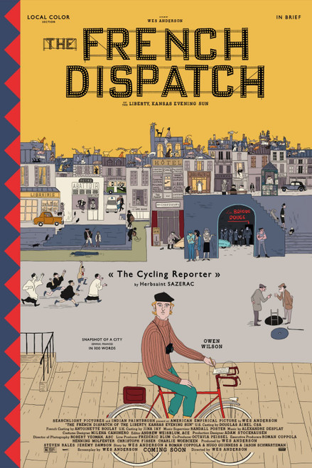 The French Dispatch (2021)_3 Poster Canvas Movie Film Print A0 A1 A2 A3 A4 A5 A6