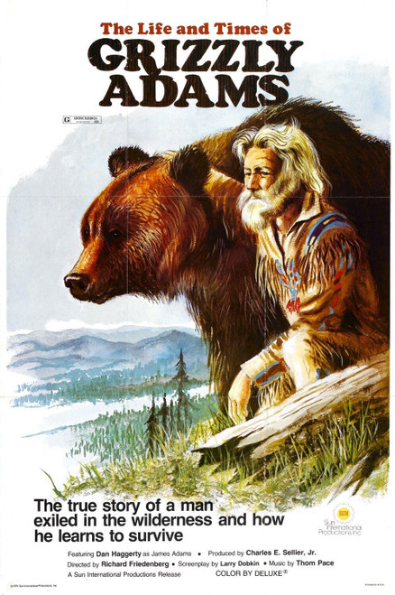 The Life and Times of Grizzly Adams (1974)_0 Poster Canvas Movie Film Print A0 A