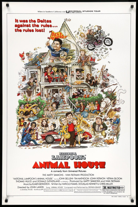 NATIONAL LAMPOON'S ANIMAL HOUSE (1978) 1 Poster Canvas Movie Film Print A0 A1 A2