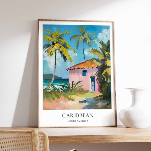 9_Caribbean Poster, Home Decor, Travel Art, North American Wall Art, North Ameri