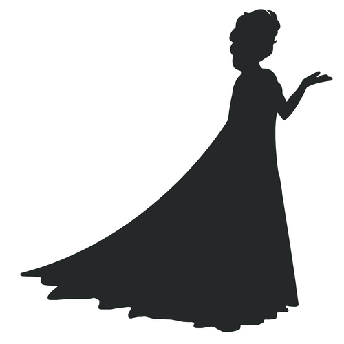 Princess Silhouettes1-03 Funny Creative Poster Canvas Movie Film Print A0 A1 A2