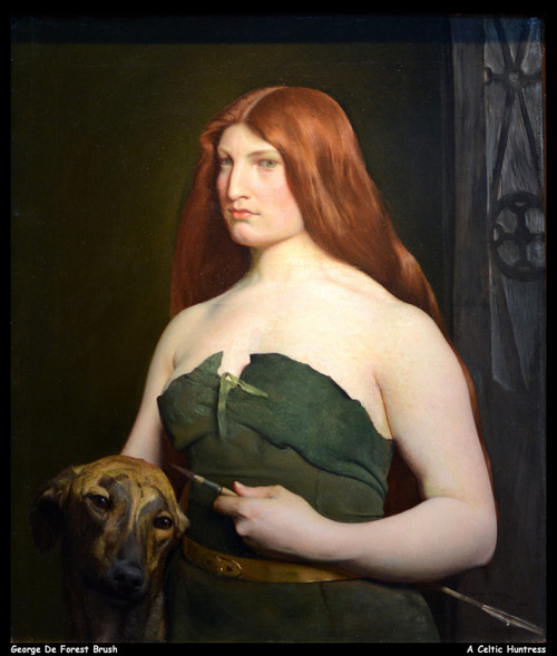 george-de-forest-brush---a-celtic-huntress--jpb_23231706880_o(1) Poster Canvas M