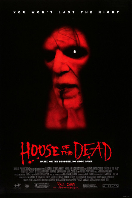 House Of Dead 01 Poster Canvas Movie Film Print A0 A1 A2 A3 A4 A5 A6 Art Wall De