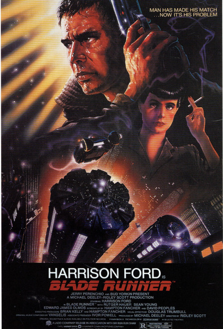 Blade Runner- 1982 Poster Canvas Movie Film Print A0 A1 A2 A3 A4 A5 A6 Art Wall
