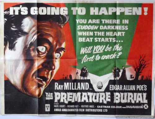 Premature Burial (1962)_6 Poster Canvas Movie Film Print A0 A1 A2 A3 A4 A5 A6 Ar