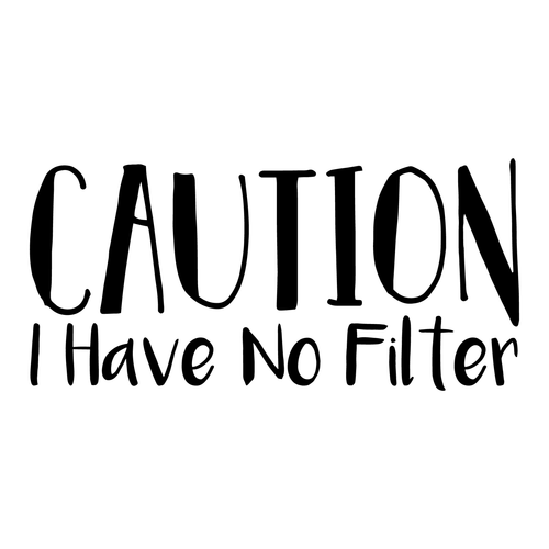 Caution I Have No Filter Poster Canvas Movie Film Print A0 A1 A2 A3 A4 A5 A6 Art