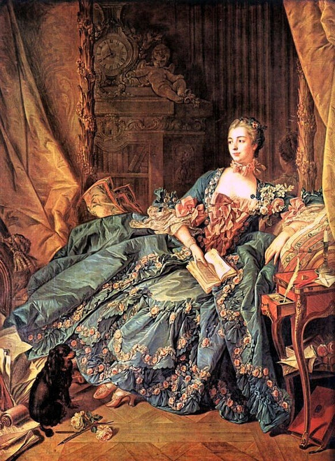 francois-boucher-The-Marquise-de-Pompadour Poster Canvas Movie Film Print A0 A1