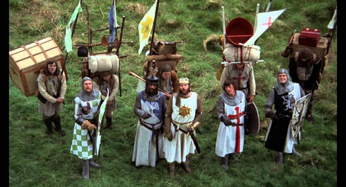 Holy Grail Monty Python Version (2) Poster Canvas Movie Film Print A0 A1 A2 A3