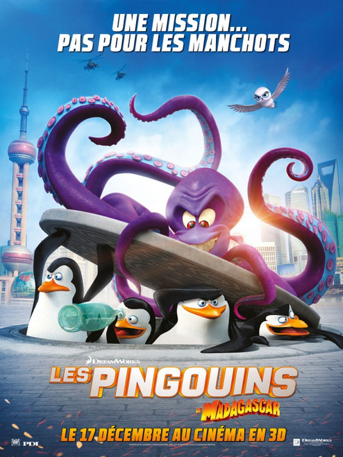 Penguins of Madagascar (2014)_8 Poster Canvas Movie Film Print A0 A1 A2 A3 A4 A5