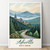 Asheville, North Carolina Majestic Mountain Travel Poster - Blue Ridge Parkway A