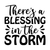 Theres a Blessing in the Storm-01 Poster Canvas Movie Film Print A0 A1 A2 A3 A4