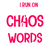 I Run on Caffeine Chaos and Cuss Words-01 (2) Poster Text for you Canvas Print A