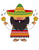 1- Mexican gnome and maracas_Mesa de trabajo 1 Funny Poster Design Canvas Motiva
