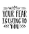 Your Fear Is Lying To You-01 (2) Poster Canvas Movie Film Print A0 A1 A2 A3 A4 A
