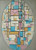 Piet Mondrian - Composition in Oval with Color Planes 1 Poster Canvas Movie Film