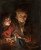 old woman and boy with candle Poster Canvas Movie Film Print A0 A1 A2 A3 A4 A5 A