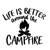 12. Life is Better Around the Campfire Poster Canvas Movie Film Print A0 A1 A2 A