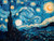 Starry_Night_by_Van_Gogh Poster Canvas Movie Film Print A0 A1 A2 A3 A4 A5 A6 Art